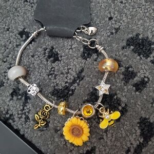 Handmade Custom Pandora Look Alike Charm Bracelet